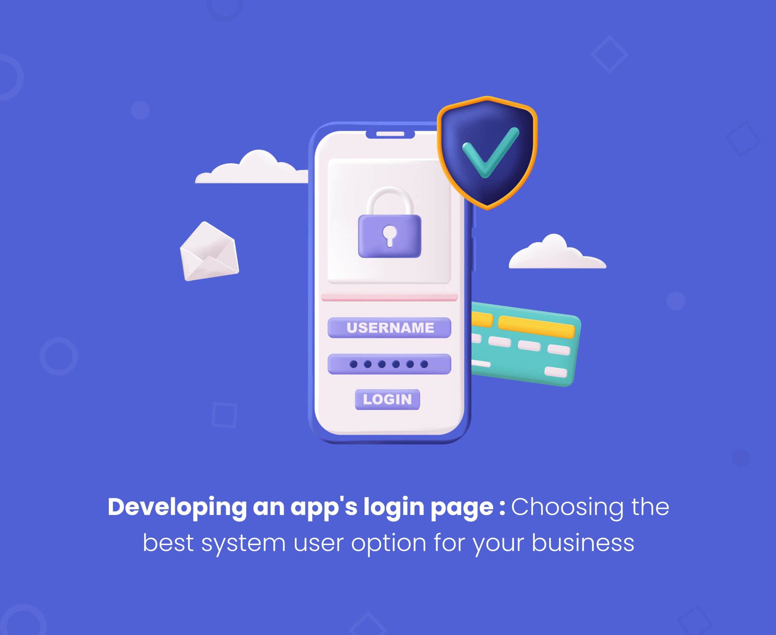 Developing an login page for business app